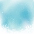 Christmas blue snow winter template