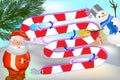 Christmas board game with cartoon Santa Claus