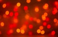 Christmas bokeh background, copy space. Defocused new year bokeh lights, free space. Blurred red and green bokeh. Royalty Free Stock Photo