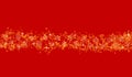 Christmas bokeh on a red background. Merry Christmas and happy New Year. Greeting card. Abstract background. Background for congra