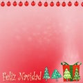 Christmas bokhe on red background Royalty Free Stock Photo