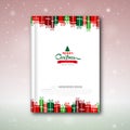 Christmas book cover or flyer template
