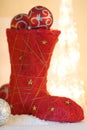 Christmas boot Royalty Free Stock Photo