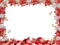 Christmas border background card abstract snowflakes winter holidays sparks glitter Royalty Free Stock Photo