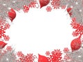 Christmas border background card abstract snowflakes winter holidays sparks glitter Royalty Free Stock Photo