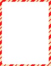 Christmas Border / candy cane Royalty Free Stock Photo