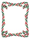 Christmas border Candy Canes