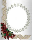 Christmas Border frame ribbons Royalty Free Stock Photo