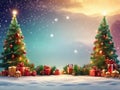 Template Christmas border, holiday background.frame teks. Ai generated image. Generative Ai. Ai generatif. Royalty Free Stock Photo