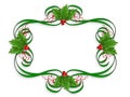 Christmas Border holly Royalty Free Stock Photo