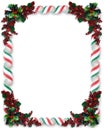 Christmas Border Ribbon Candy Royalty Free Stock Photo