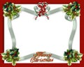 Christmas border ribbons Royalty Free Stock Photo