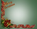 Christmas Border Ribbons Royalty Free Stock Photo