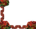 Christmas Border Ribbons Royalty Free Stock Photo