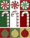 Christmas Border Trio Royalty Free Stock Photo