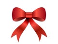 Christmas Bow illustration Royalty Free Stock Photo