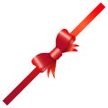 Christmas Bow and Ribbon Corner Royalty Free Stock Photo