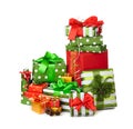 Christmas box gifts Royalty Free Stock Photo