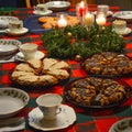 Christmas Breakfast Table with Scones