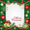 Christmas bright Frame with Place for Text