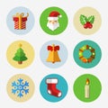 Christmas bright icons collection - vector illustration.