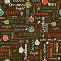 Christmas bright seamless pattern