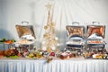 Christmas Buffet Setting Royalty Free Stock Photo