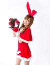 Christmas bunny girl japanese style gift box