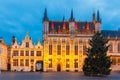 Christmas Burg Square in Bruges