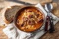 Christmas cabbage soup, a traditional Eastern European Christmas dish Royalty Free Stock Photo