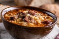 Christmas cabbage soup, a traditional Eastern European Christmas dish Royalty Free Stock Photo