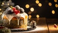 christmas cake , gingerbread , background christmas cakes decoration, Generative AI