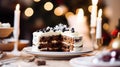 Christmas cake, holiday recipe and home baking, pudding with creamy icing for cosy winter holidays tea in the English country