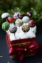 Christmas cake pops Royalty Free Stock Photo