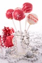 Christmas cake pops Royalty Free Stock Photo