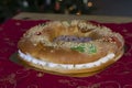 Christmas cake (Roscon de Reyes) Royalty Free Stock Photo