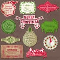 Christmas Calligraphic Design Elements