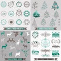 Christmas Calligraphic Design Elements