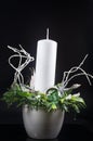 Christmas candelabrum Royalty Free Stock Photo