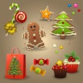 Christmas candies Royalty Free Stock Photo