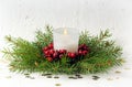 Christmas candle Royalty Free Stock Photo