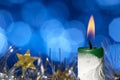 Christmas candle Royalty Free Stock Photo