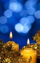 Christmas candle Royalty Free Stock Photo