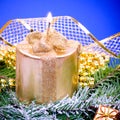 Christmas candle Royalty Free Stock Photo