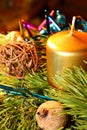 Christmas candle Royalty Free Stock Photo