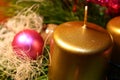 Christmas candle Royalty Free Stock Photo