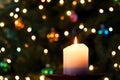 A Christmas Candle Royalty Free Stock Photo