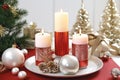 Christmas candle X\'mas candles decoration, ai