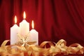 Christmas candles Royalty Free Stock Photo