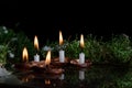 Christmas candles Royalty Free Stock Photo